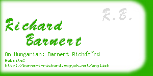 richard barnert business card